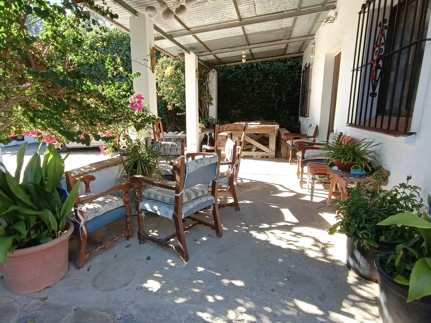Terraza de Finca rústica en venta en Estepona con Jardín privado, Terraza y Amueblado