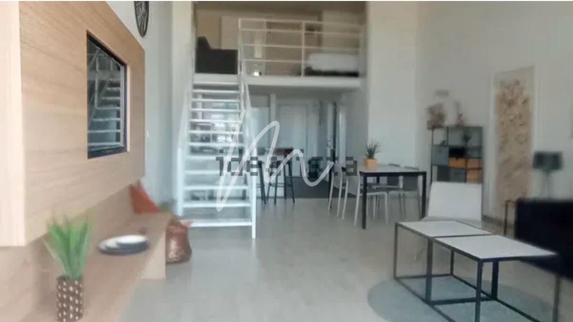 Sala d'estar de Dúplex de lloguer en  Valencia Capital amb Aire condicionat, Parquet i Terrassa