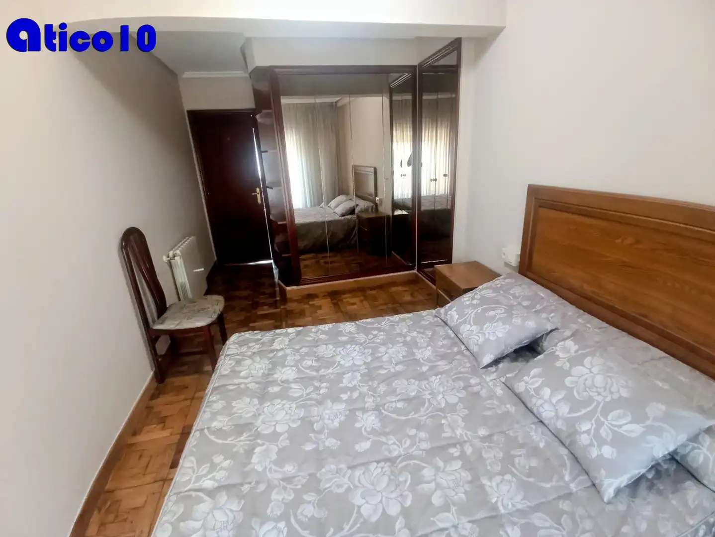 Schlafzimmer von Wohnung zur Miete in Oviedo  mit Heizung, Möbliert und Ofen