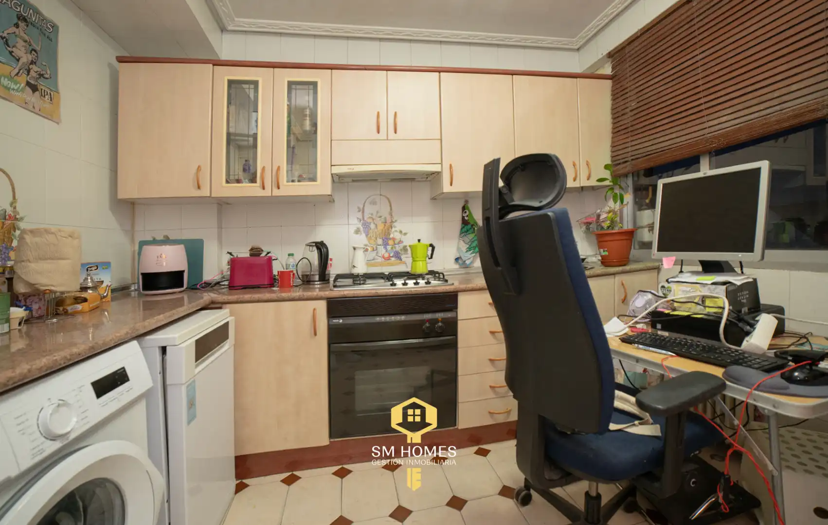 Küche von Wohnung zum Verkauf in San Fernando de Henares mit Klimaanlage, Heizung und Terrasse