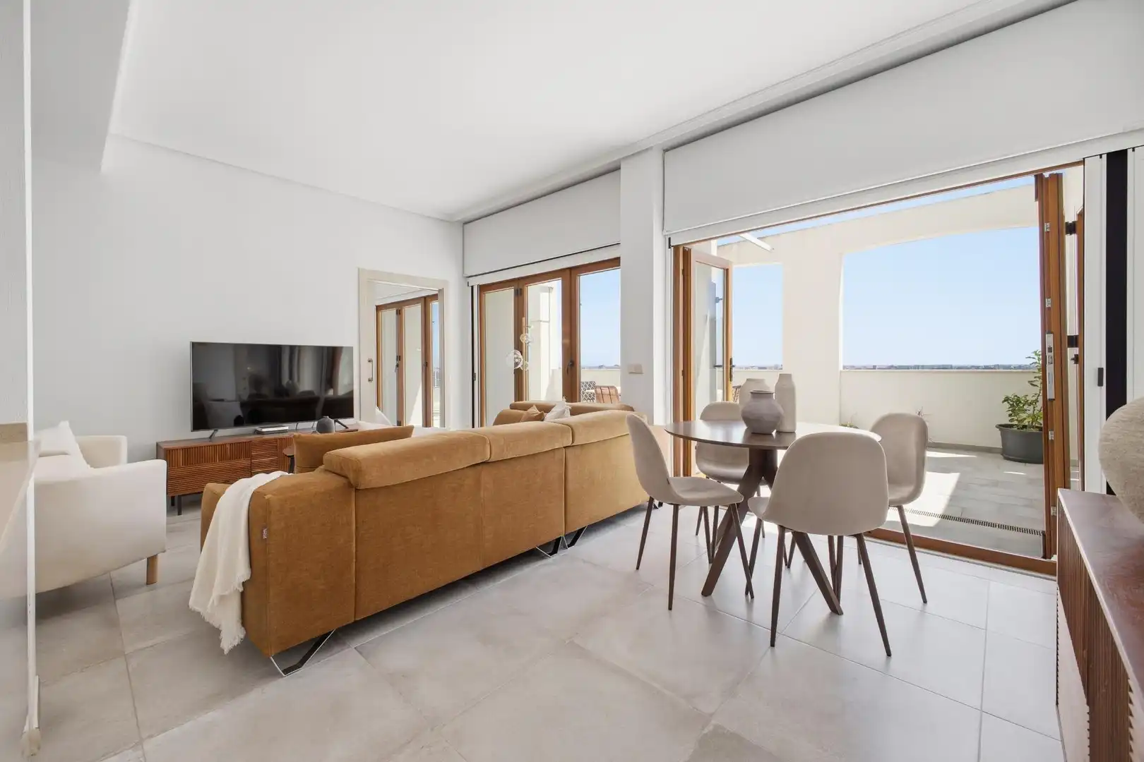 Sala de estar de Ático en venta en Xeresa con Aire acondicionado, Jardín privado y Terraza