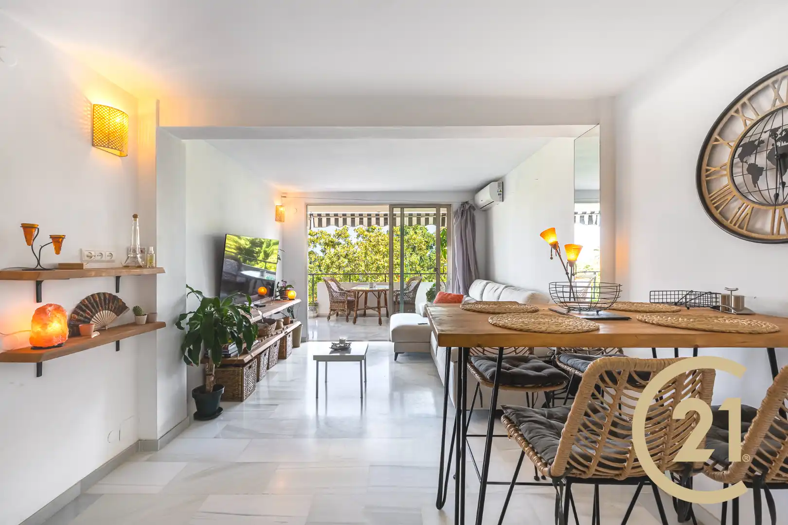 Sala de estar de Piso en venta en Marbella con Aire acondicionado y Terraza