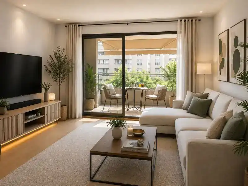 Sala d'estar de Pis en venda en  Valencia Capital amb Aire condicionat i Terrassa
