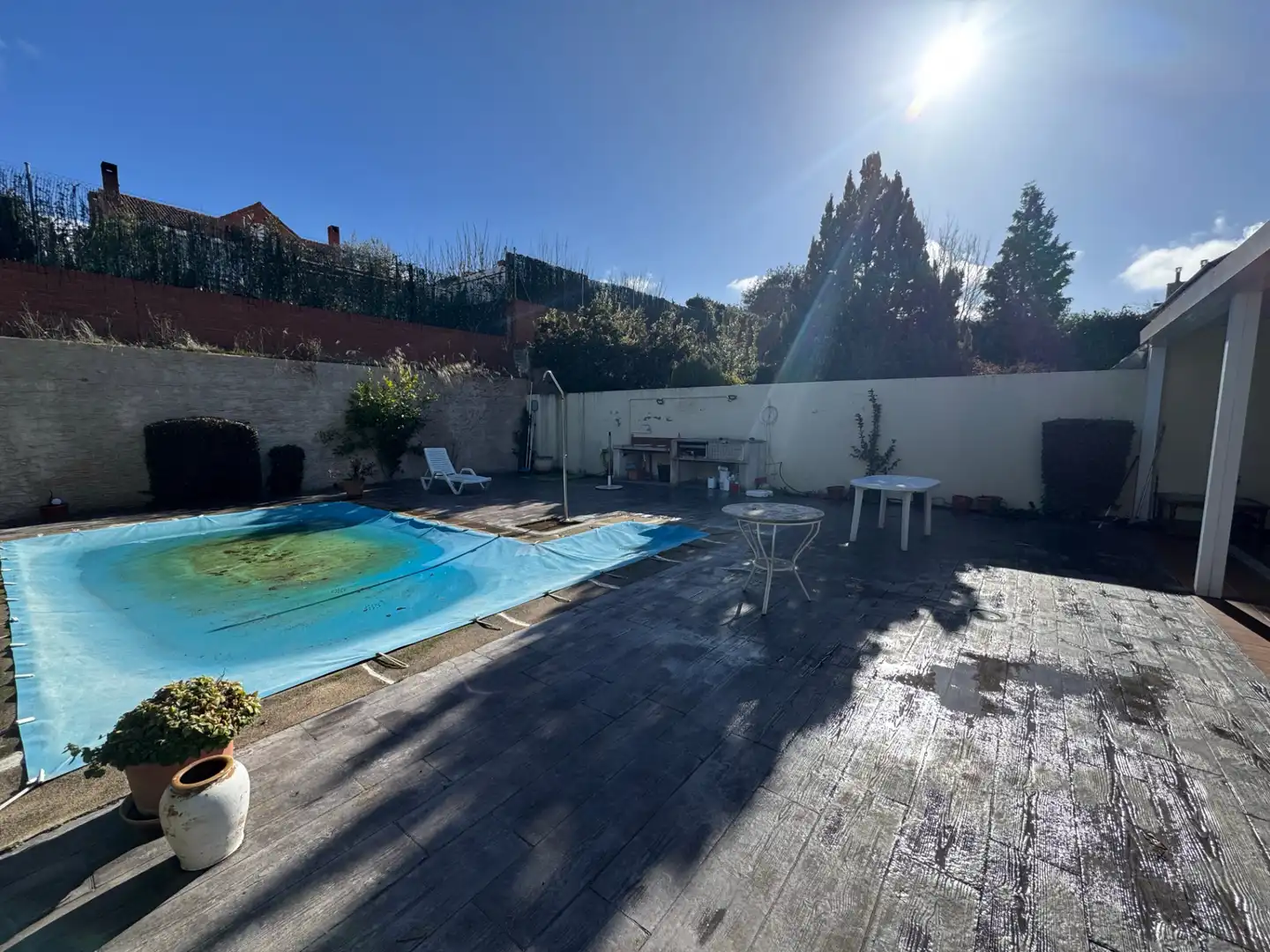 Piscina de Casa adosada en venda en Coslada amb Aire condicionat, Calefacció i Jardí privat