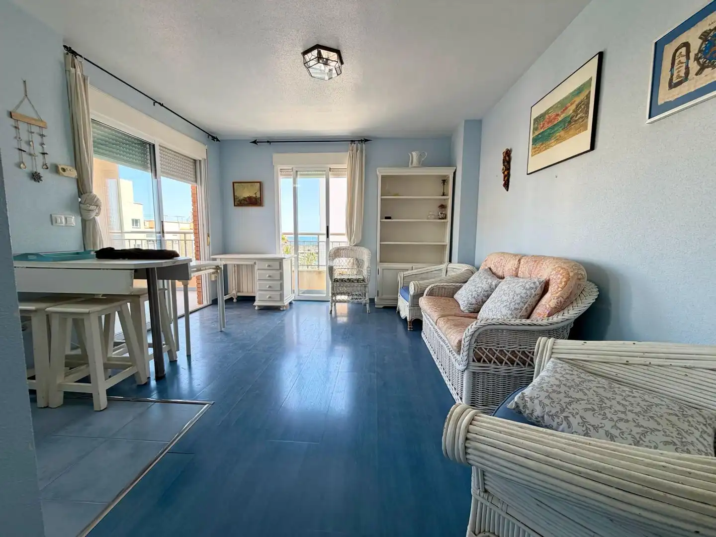 Living room of Flat for sale in Águilas  with Air Conditioner, Storage room and Furnished