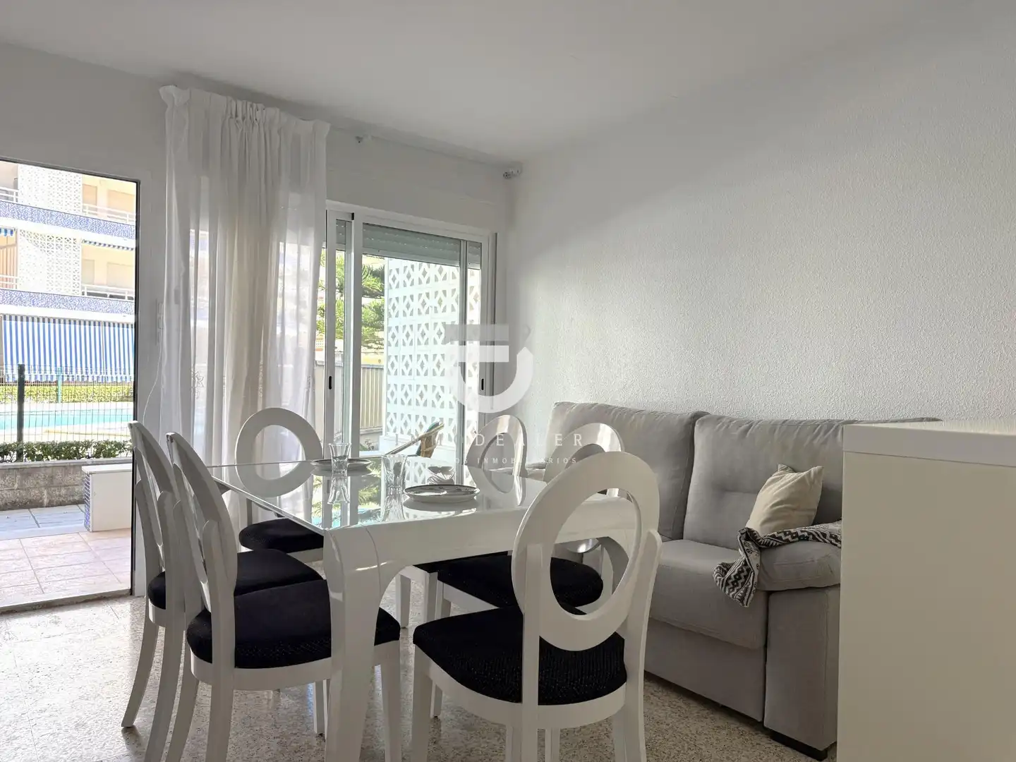 Menjador de Apartament en venda en Piles amb Aire condicionat, Jardí privat i Terrassa