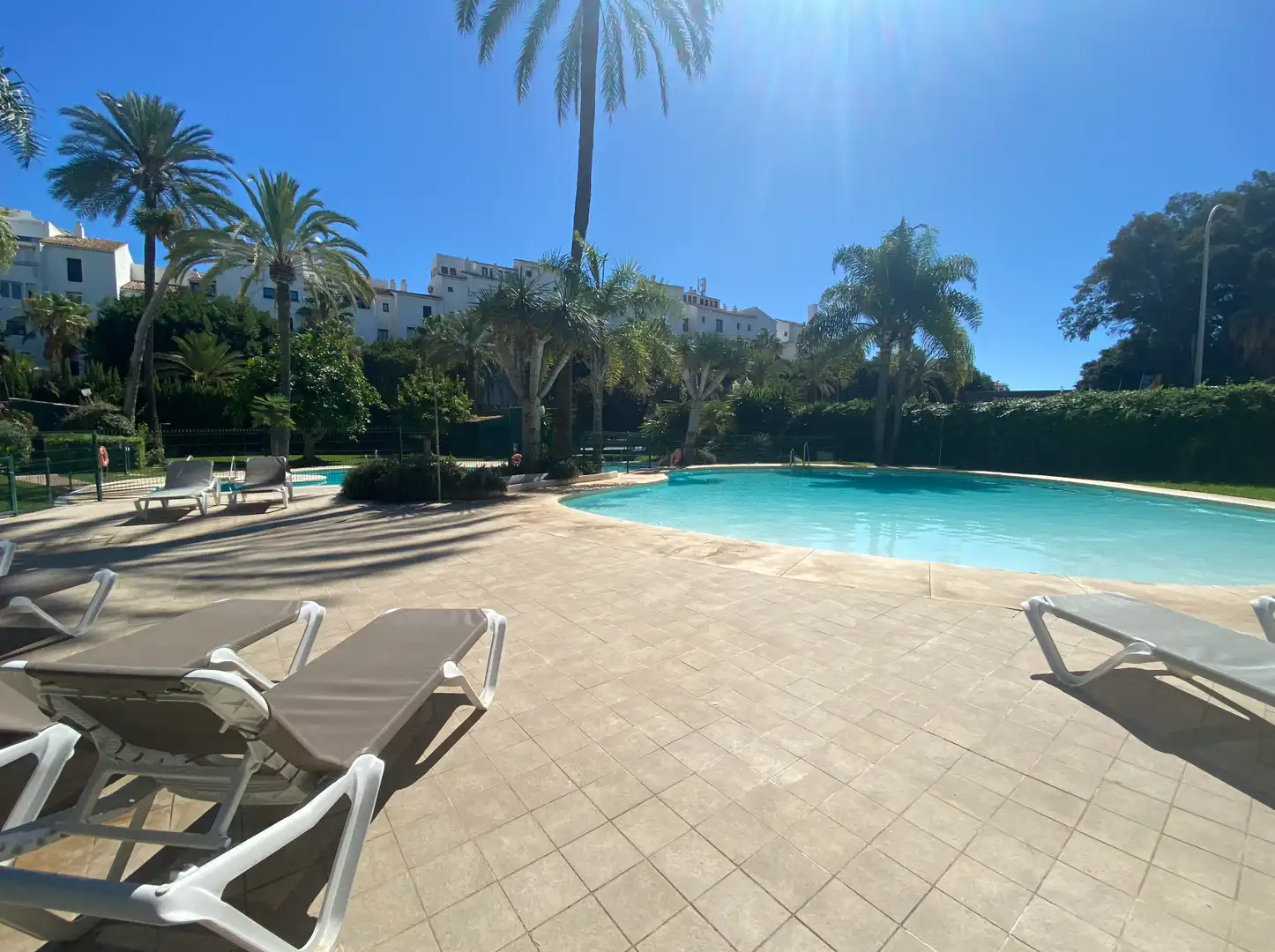 Piscina de Apartament de lloguer en Marbella amb Aire condicionat, Terrassa i Piscina