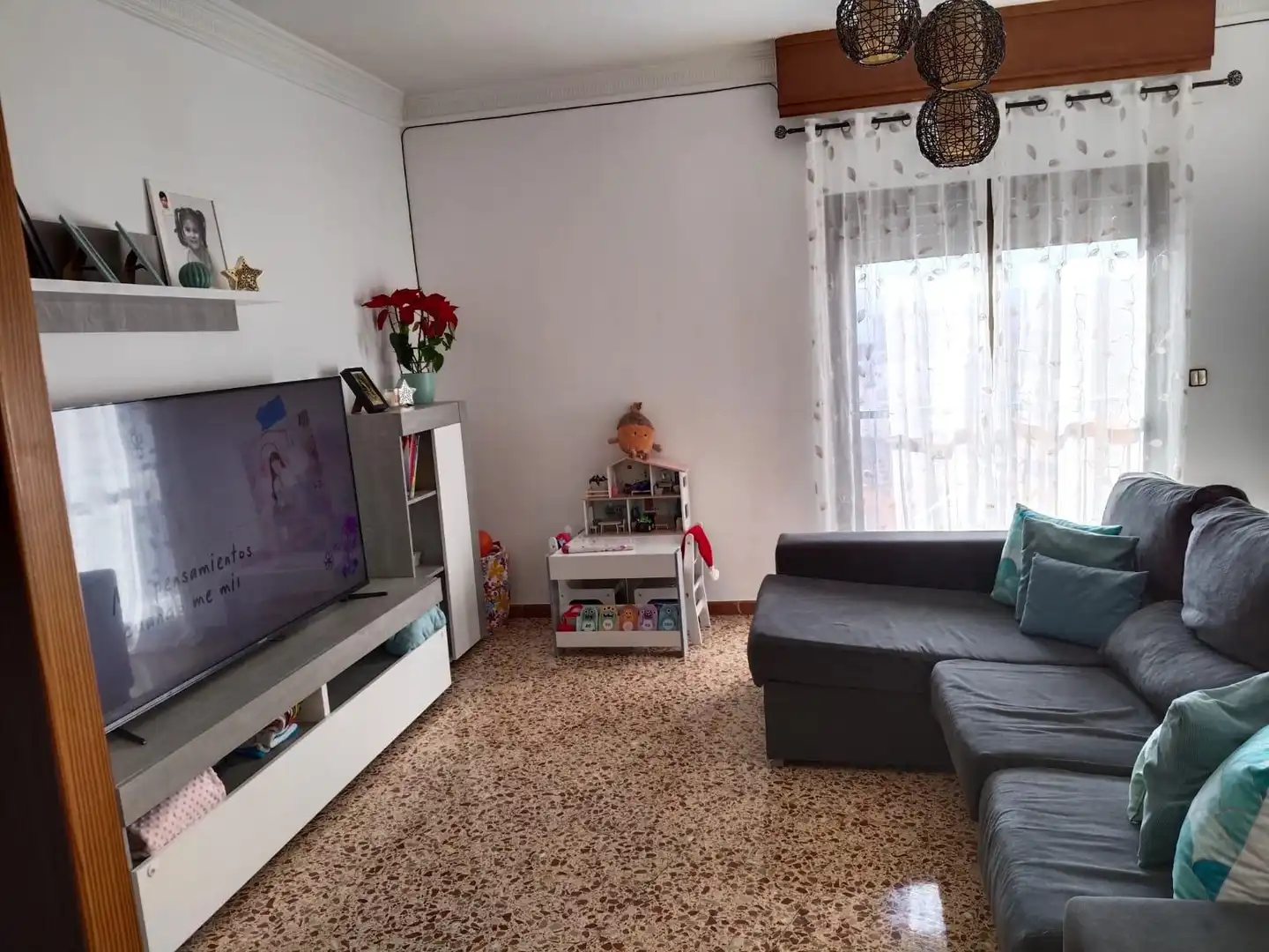 Sala d'estar de Pis en venda en Carcaixent amb Traster, Moblat i Balcó