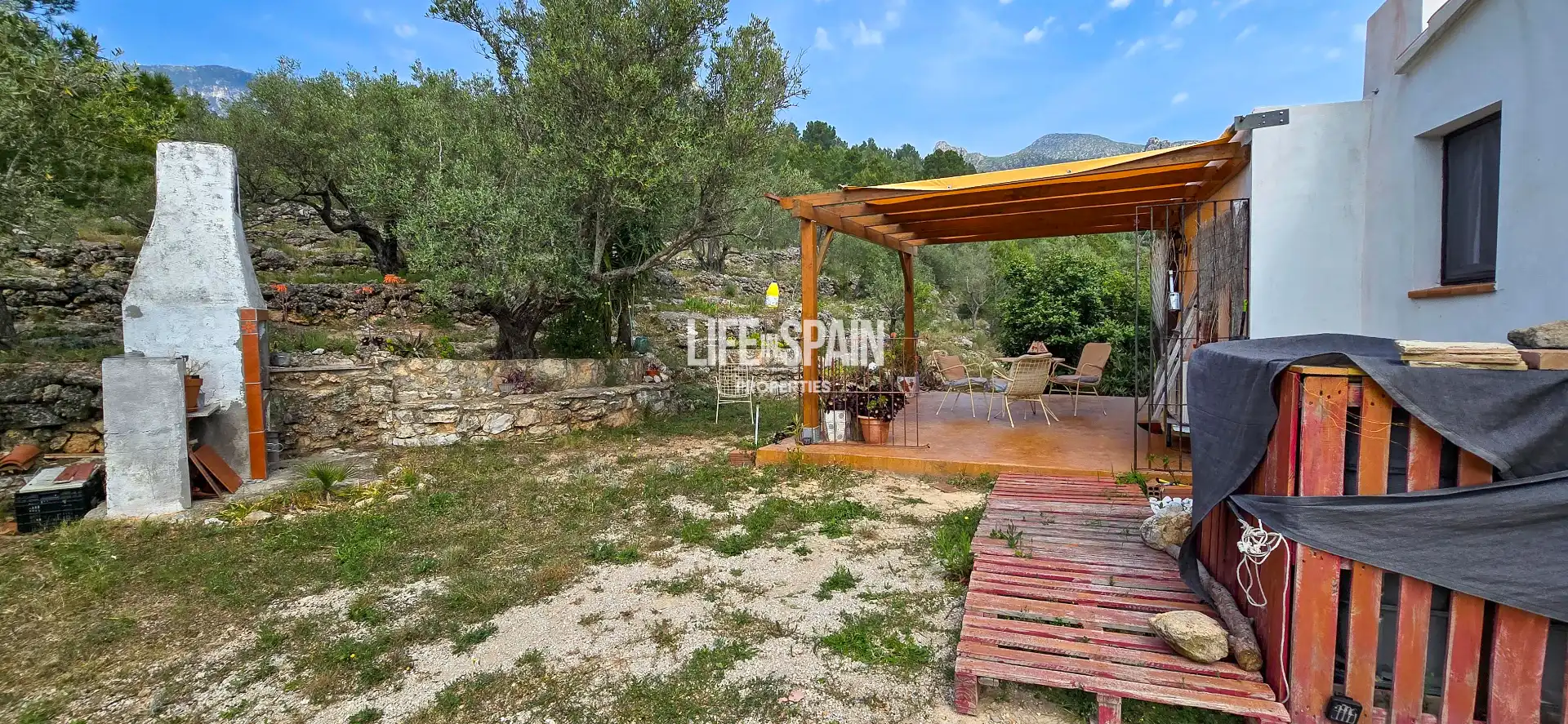 Terrassa de Finca rústica en venda en Roquetes amb Aire condicionat, Calefacció i Jardí privat