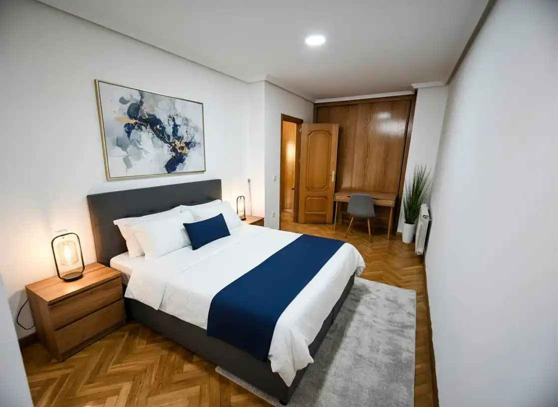 Schlafzimmer von Maisonette zum Verkauf in Arroyomolinos (Madrid) mit Klimaanlage, Heizung und Privatgarten