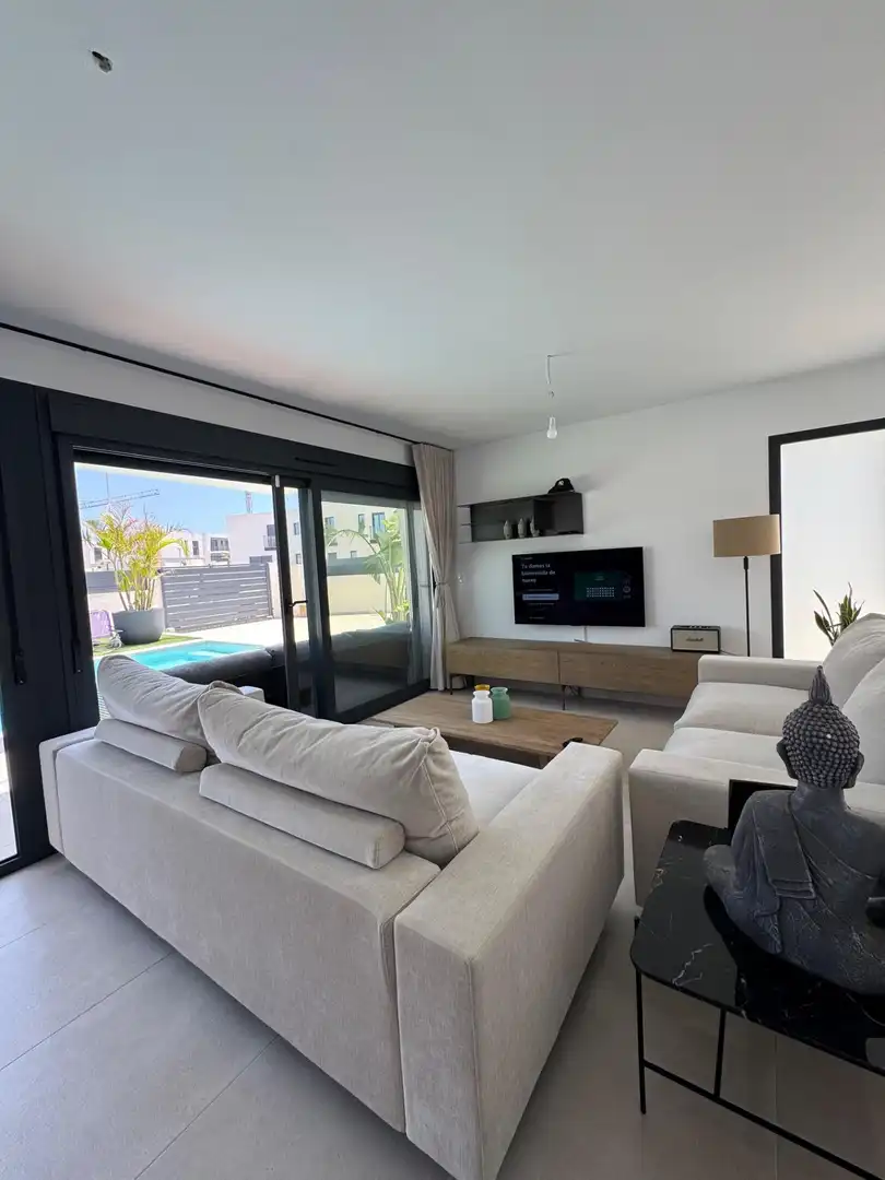 Living room of Houses for rent in Santa Pola  with Air Conditioner, Heating and Private garden