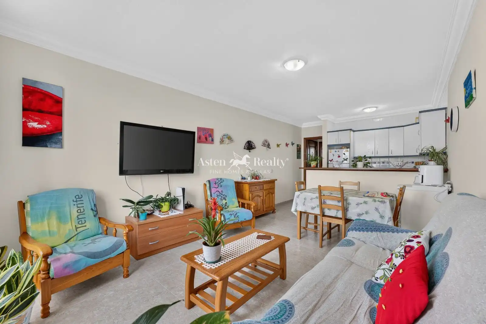 Living room of Flat for sale in Arona  with Furnished