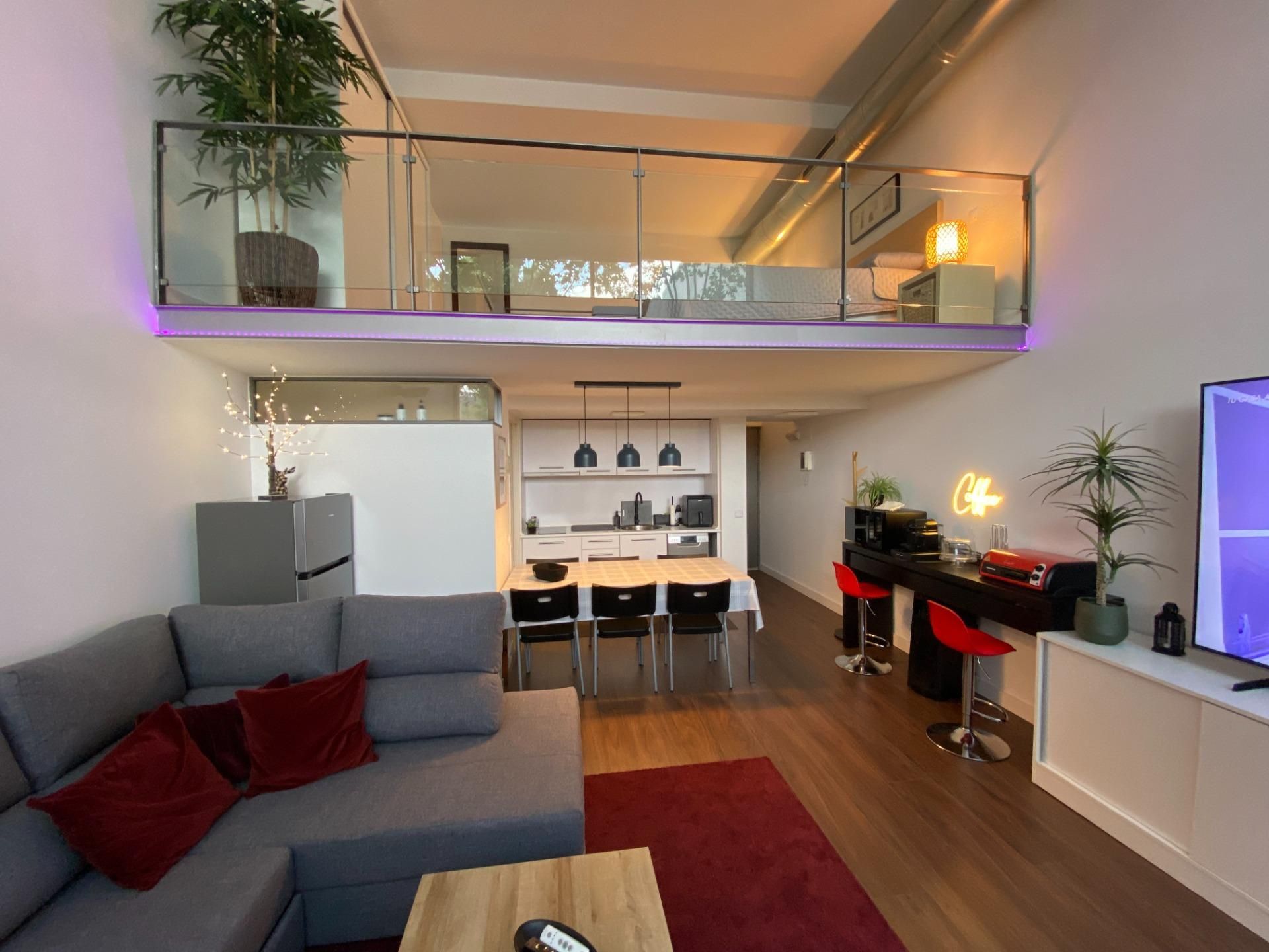 Sala d'estar de Loft de lloguer en Alcalá de Henares