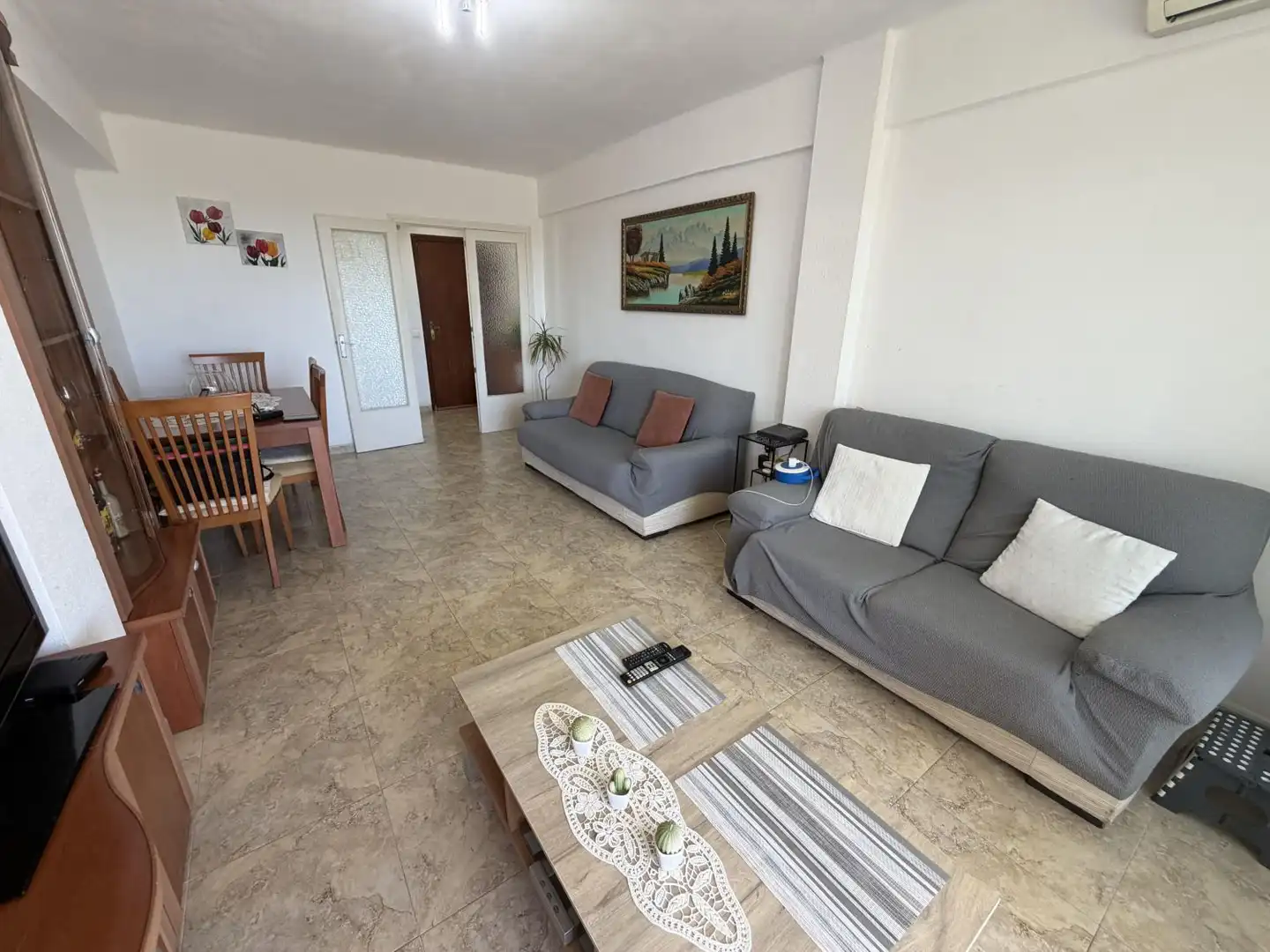 Sala de estar de Apartamento en venta en La Ràpita con Aire acondicionado, Calefacción y Terraza