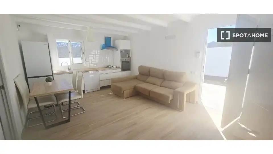 Wohnzimmer von Wohnungen zur untervermieten in Tuineje mit Klimaanlage, Terrasse und Möbliert
