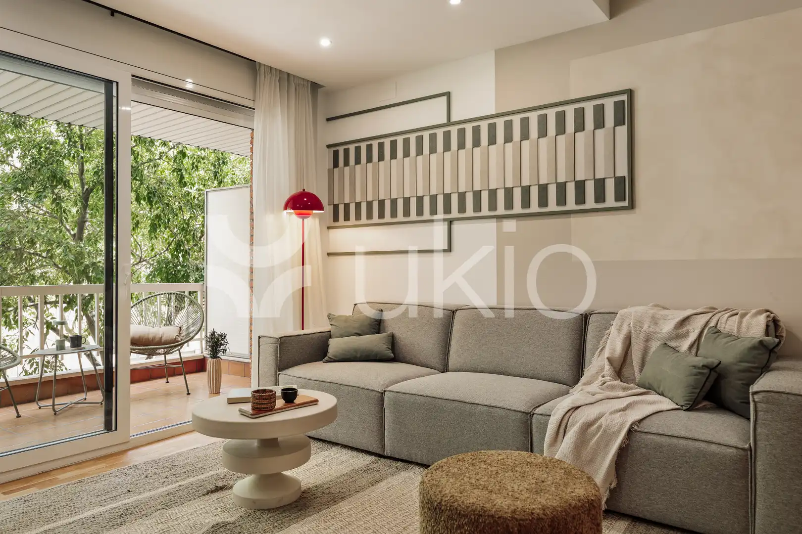 Sala d'estar de Apartament de lloguer en Barcelona amb Aire condicionat, Calefacció i Moblat