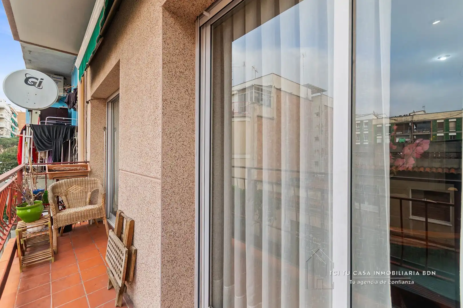 Terrasse von Wohnung zum Verkauf in Badalona mit Möbliert