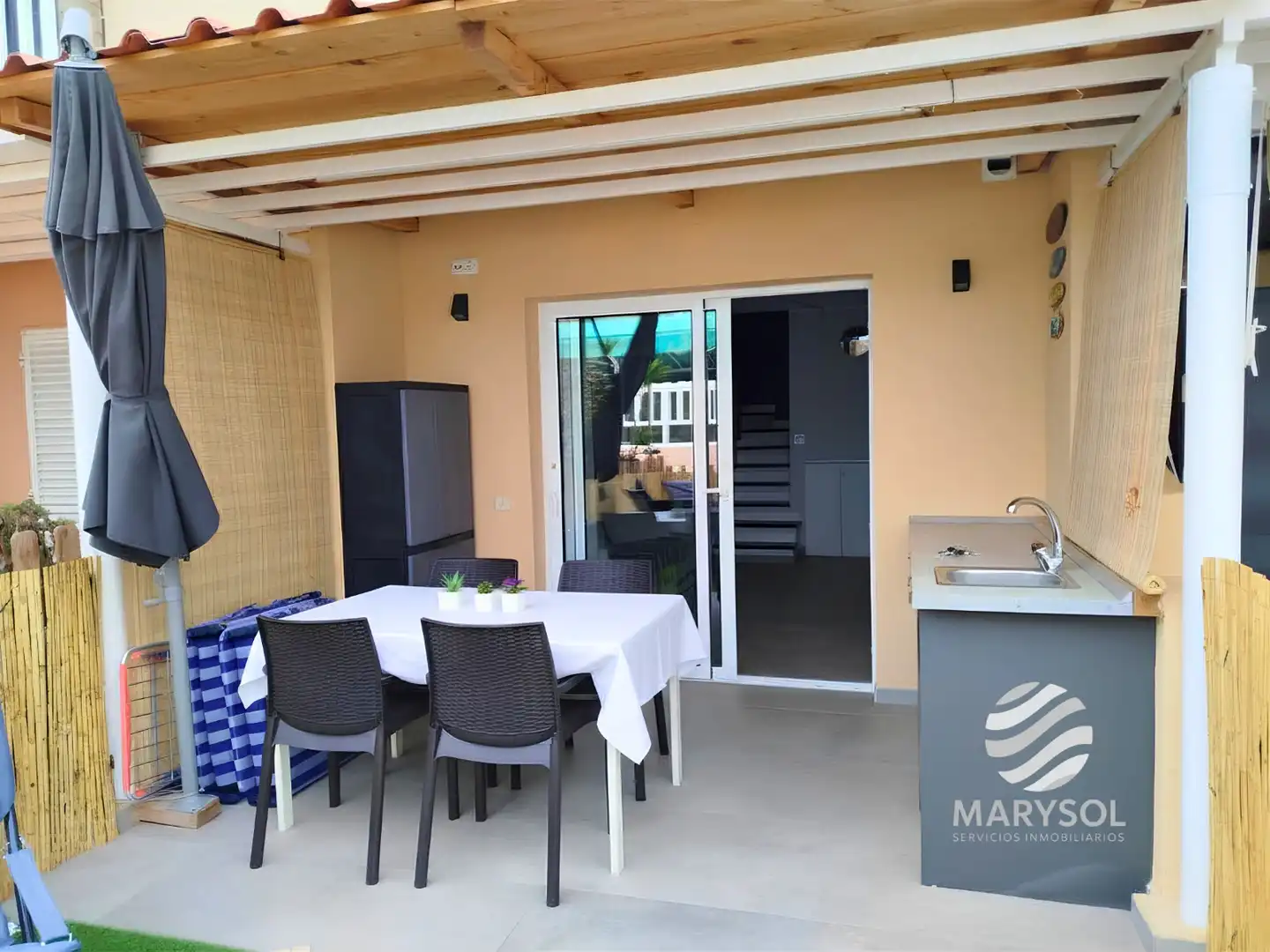 Terrace of Houses for rent in San Bartolomé de Tirajana  with Air Conditioner, Heating and Terrace