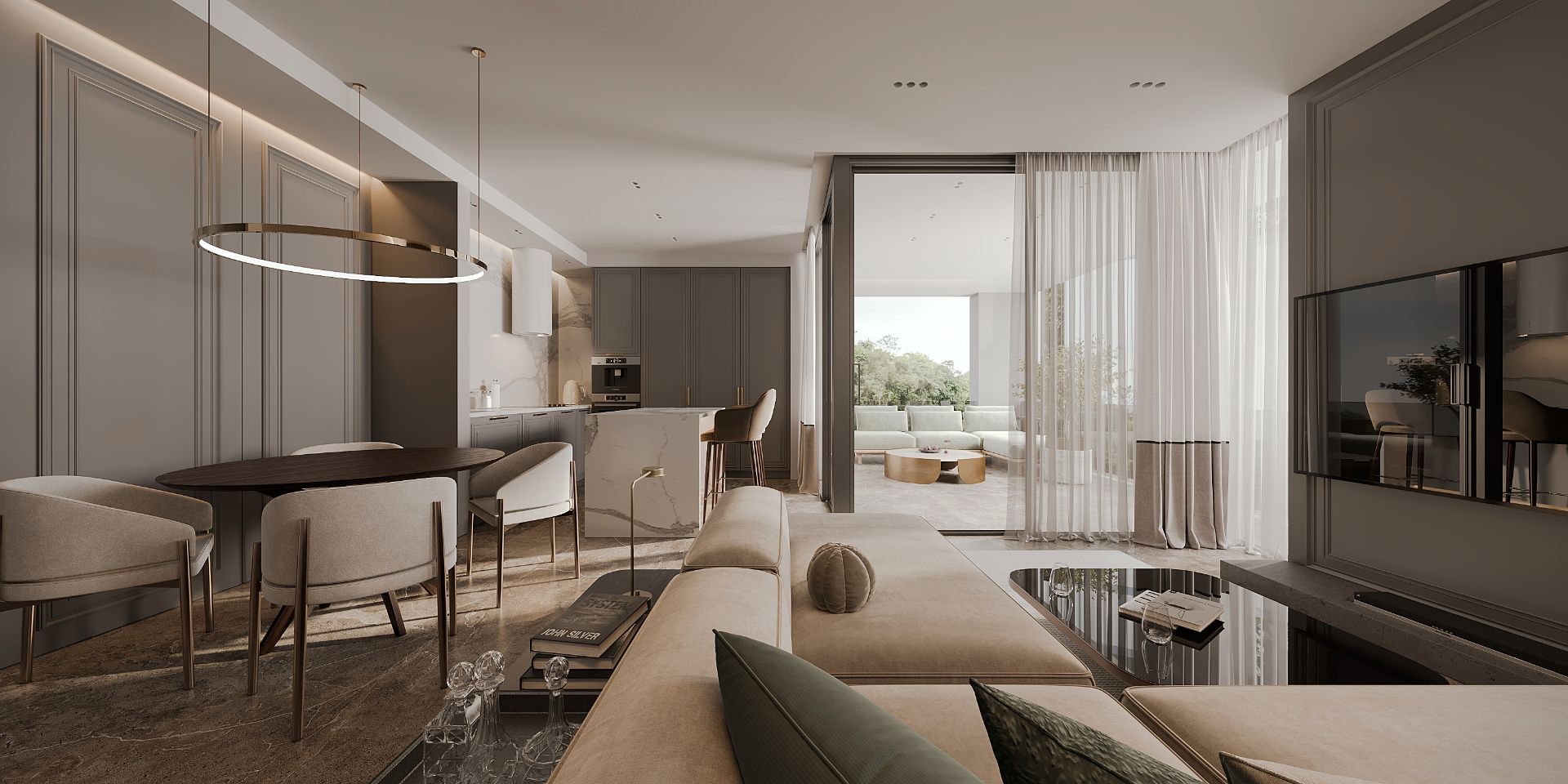 Living room of Flat for sale in Cambrils  with Community pool