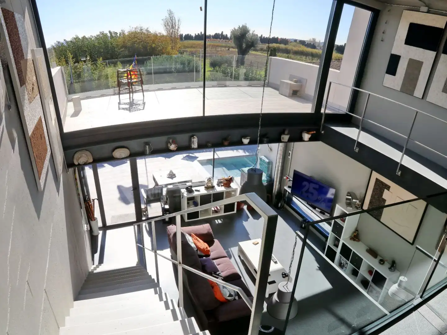 Sala d'estar de Casa o xalet en venda en L'Armentera amb Aire condicionat, Terrassa i Piscina