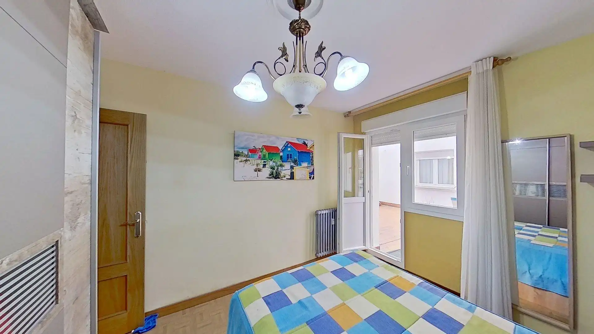 Schlafzimmer von Wohnung zum Verkauf in Gijón  mit Heizung, Parkett und Terrasse