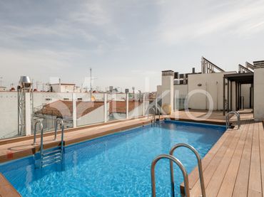 Mini appartamento con piscina in affitto a Calle de Fuencarral