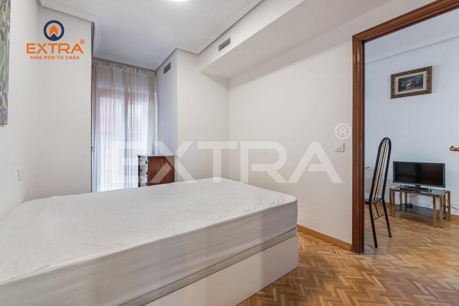 Bedroom of Flat to rent in  Madrid Capital  with Heating, Private garden and Terrace