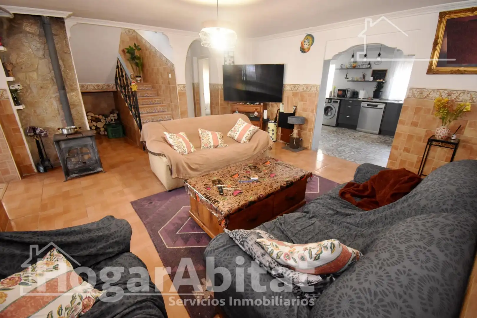 Sala de estar de Casa o chalet en venta en Vila-real con Jardín privado, Terraza y Trastero