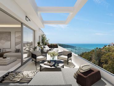 Penthouse with balcony for sale in Torrequebrada