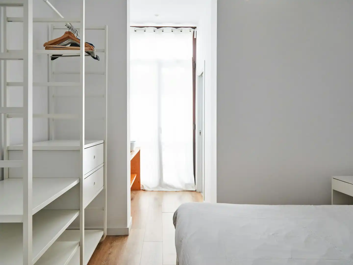 Schlafzimmer von Wohnung zur Miete in Barcelona mit Klimaanlage, Heizung und Möbliert