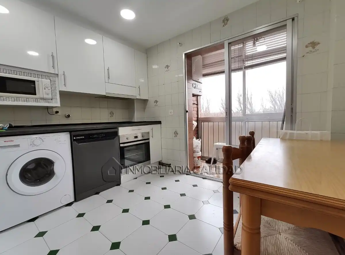 Kitchen of Flat for rent in Burgos  with Heating, Terrace and Storage room