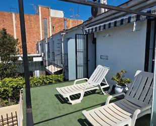 Terrassa de Casa adosada de lloguer en Cunit amb Aire condicionat, Jardí privat i Terrassa