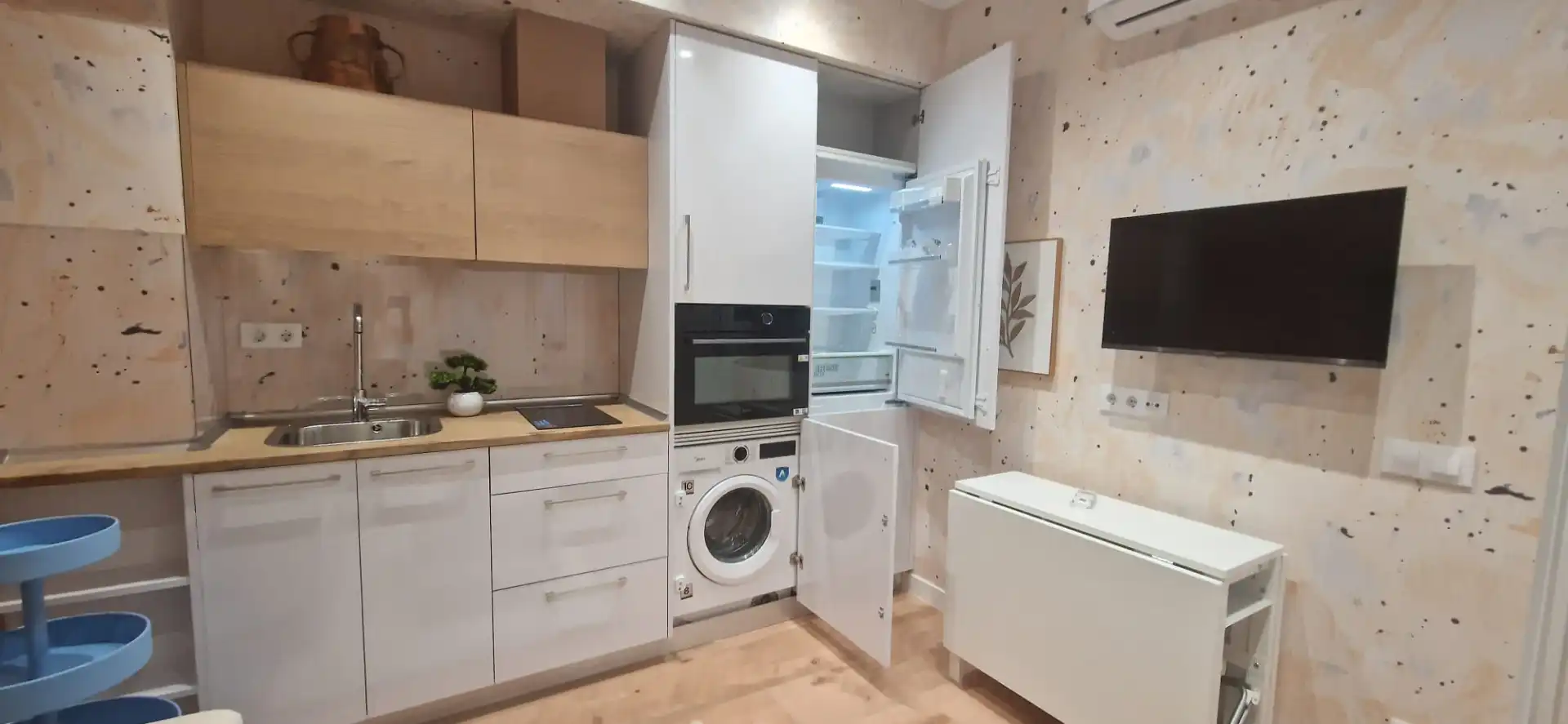 Cocina de Apartamento en venta en Madrid con Aire acondicionado, Calefacción y Amueblado