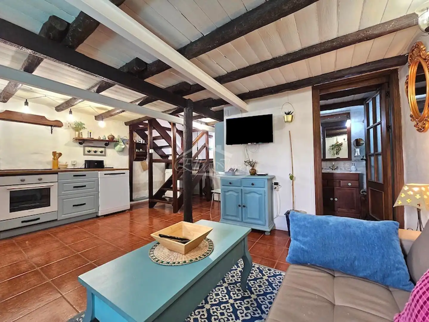 Sala d'estar de Casa o xalet en venda en Granadilla de Abona amb Aire condicionat, Moblat i Rentadora