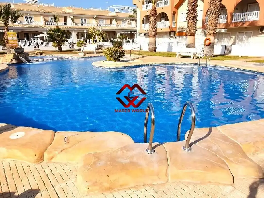 Swimming pool of Apartments for sale in Los Alcázares  with Air Conditioner, Heating and Terrace