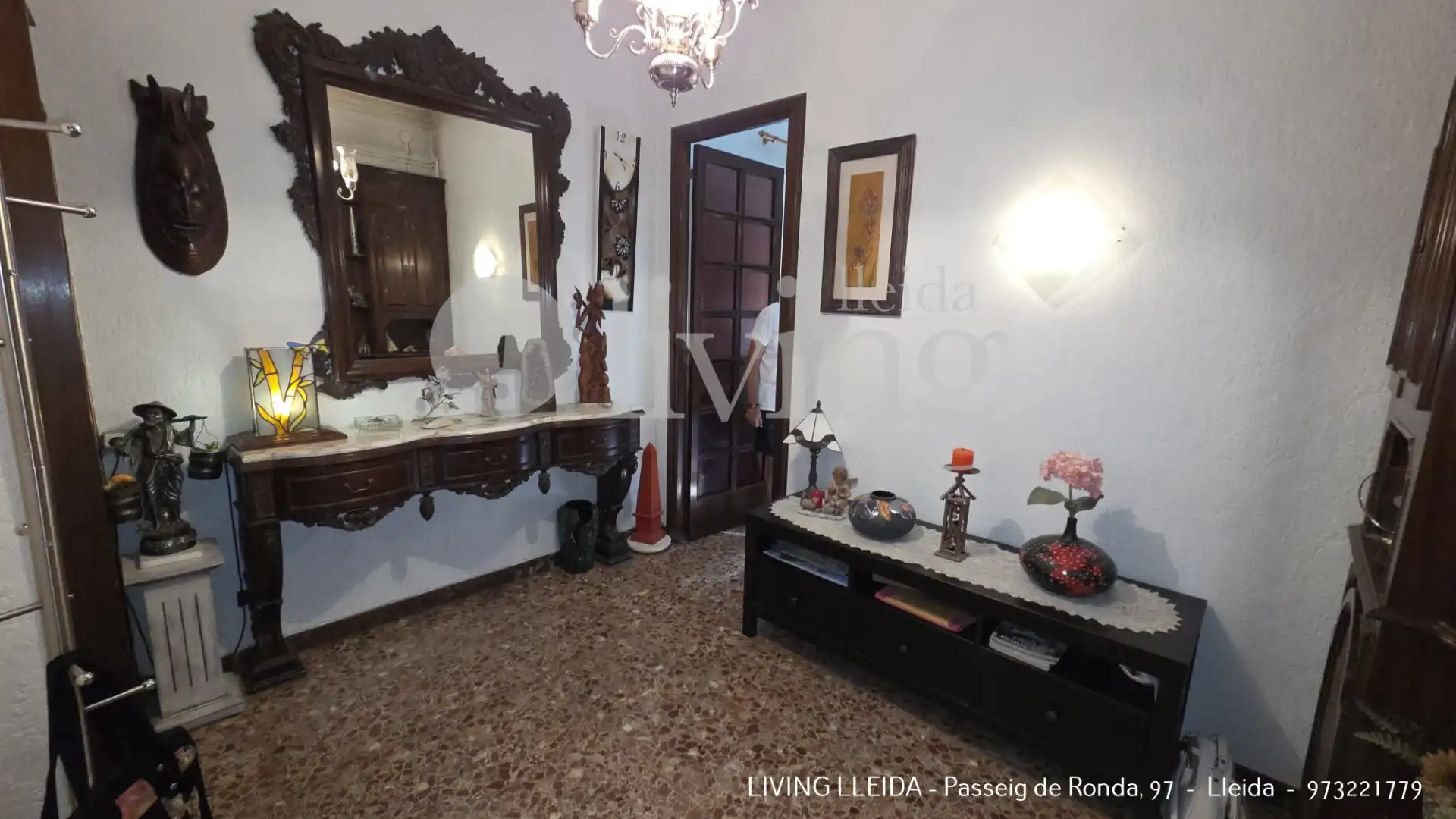 Sala d'estar de Pis en venda en Lleida amb Calefacció, Moblat i Balcó