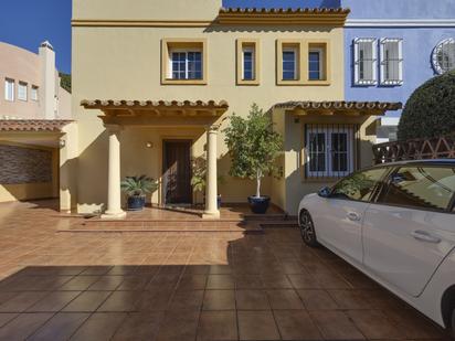 Exterior view of Single-family semi-detached for sale in Marbella  with Air Conditioner, Terrace and Storage room