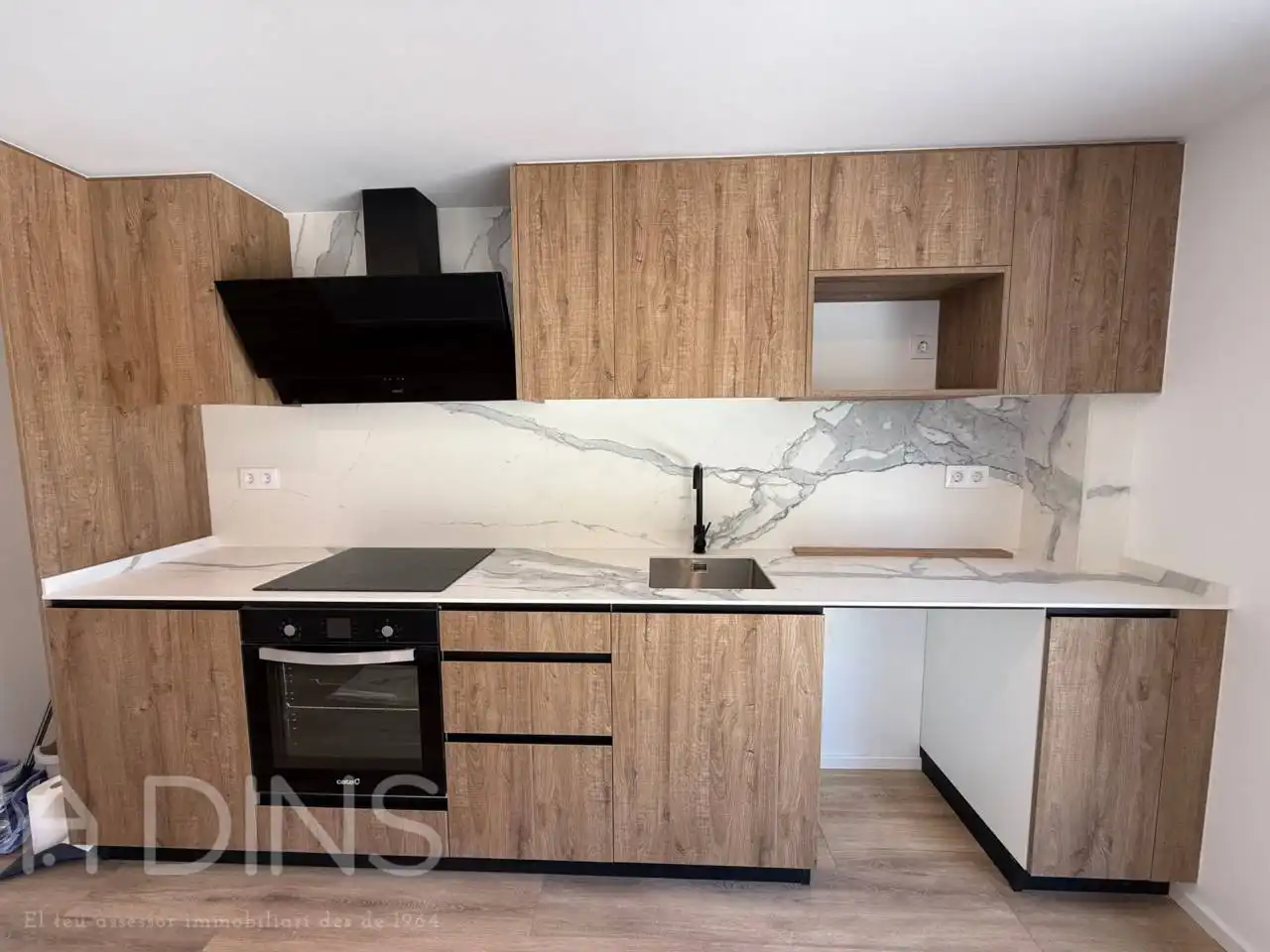 Cocina de Piso de alquiler en Caldes de Montbui con Aire acondicionado y Balcón