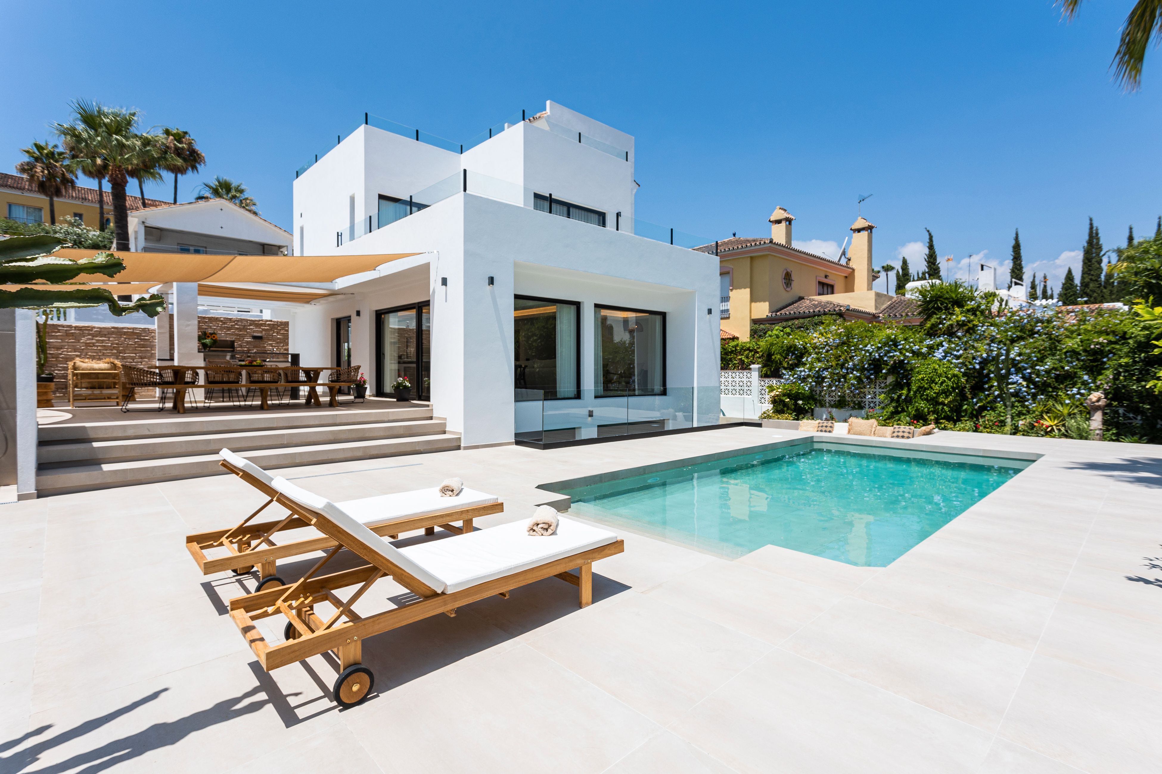 Jardí de Casa o xalet en venda en Marbella amb Aire condicionat, Jardí privat i Terrassa