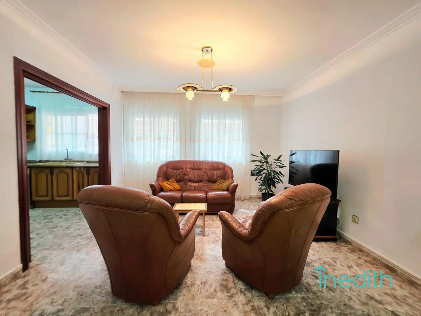 Wohnzimmer von Wohnung zum Verkauf in Cubelles mit Heizung, Privatgarten und Terrasse