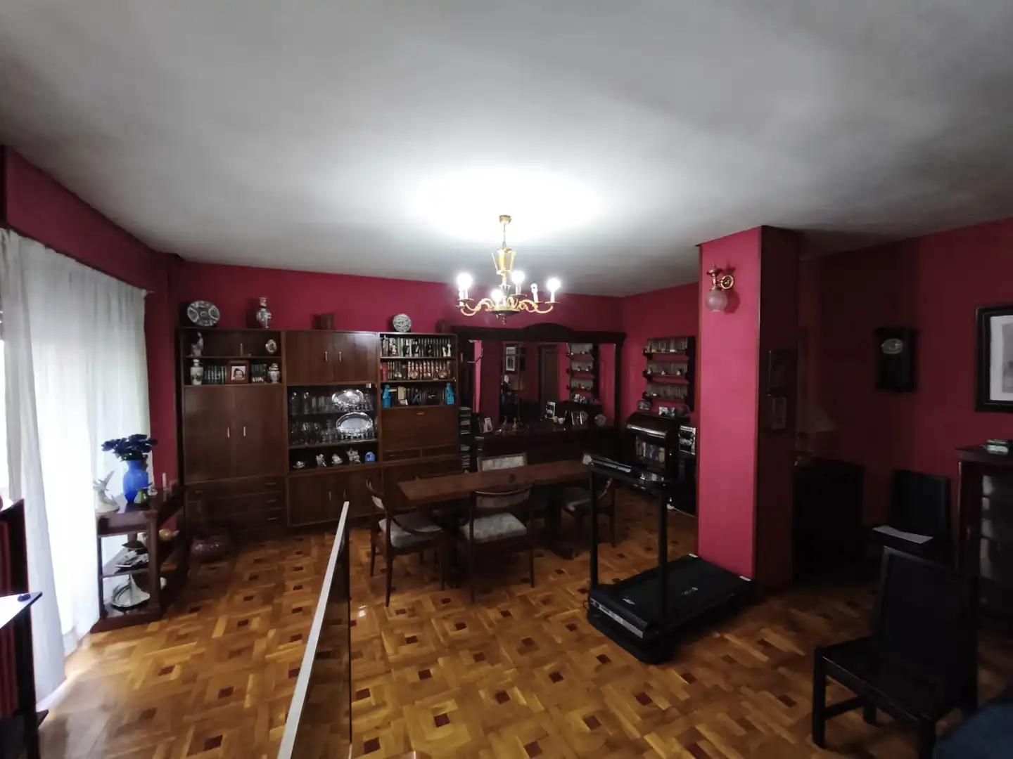 Dining room of Flat for sale in Ourense Capital   with Heating, Parquet flooring and Terrace