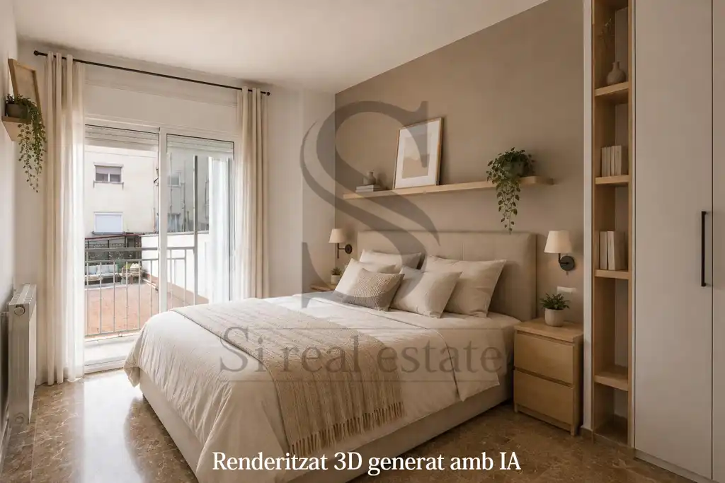 Bedroom of Flat for sale in Barcelona  with Air Conditioner, Heating and Terrace