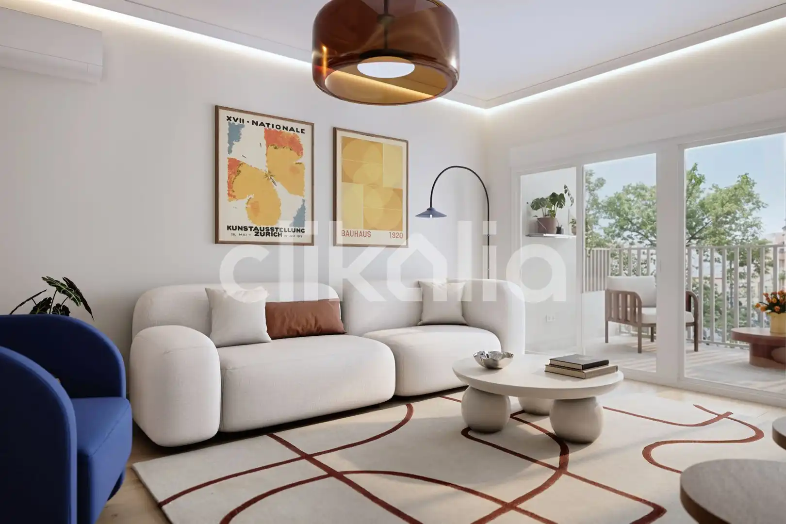 Sala de estar de Piso en venta en Nervión