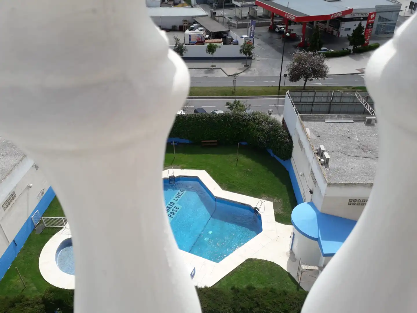 Swimming pool of Flat for rent in Málaga  with Furnished