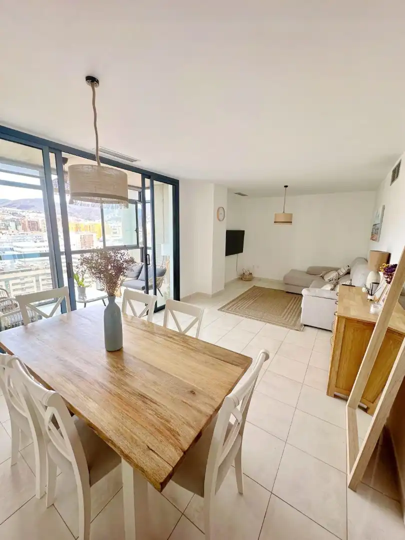 Living room of Flat for sale in Santa Cruz de Tenerife  with Parquet flooring, Terrace and Furnished