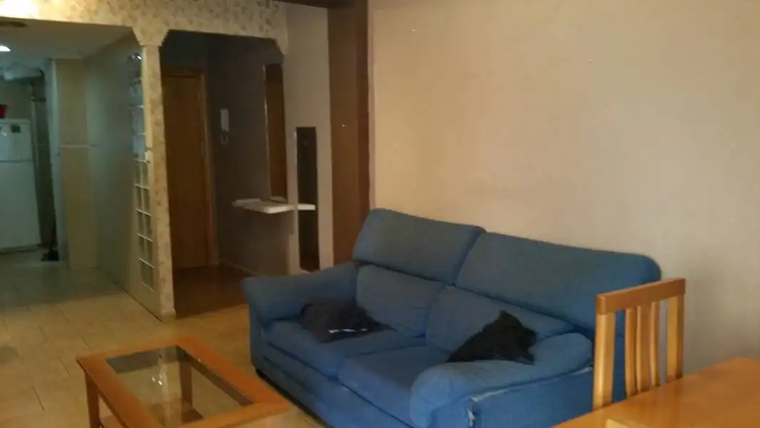 Sala d'estar de Pis en venda en Alicante / Alacant amb Moblat i Balcó