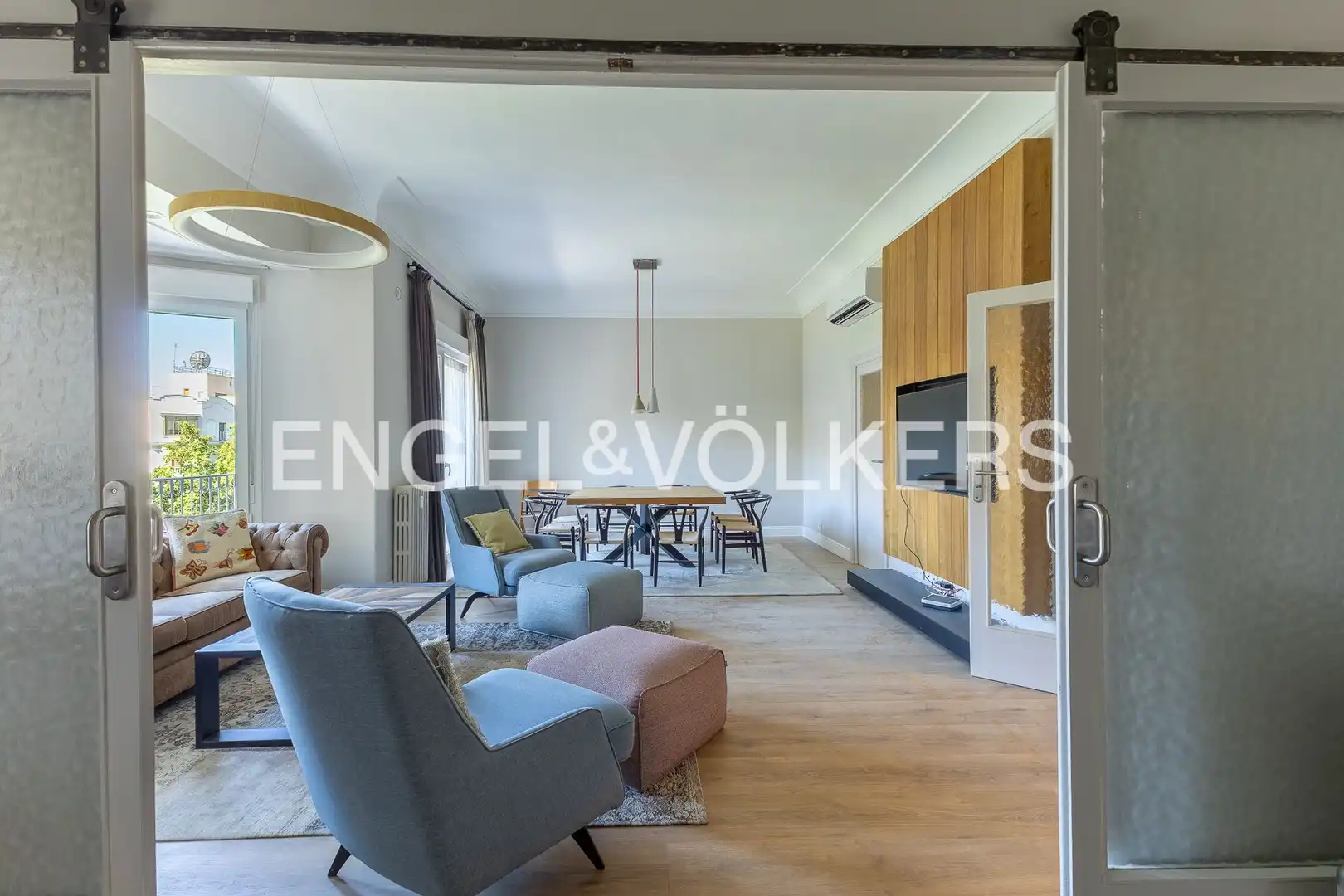 Sala de estar de Piso de alquiler en Madrid con Aire acondicionado, Calefacción y Terraza
