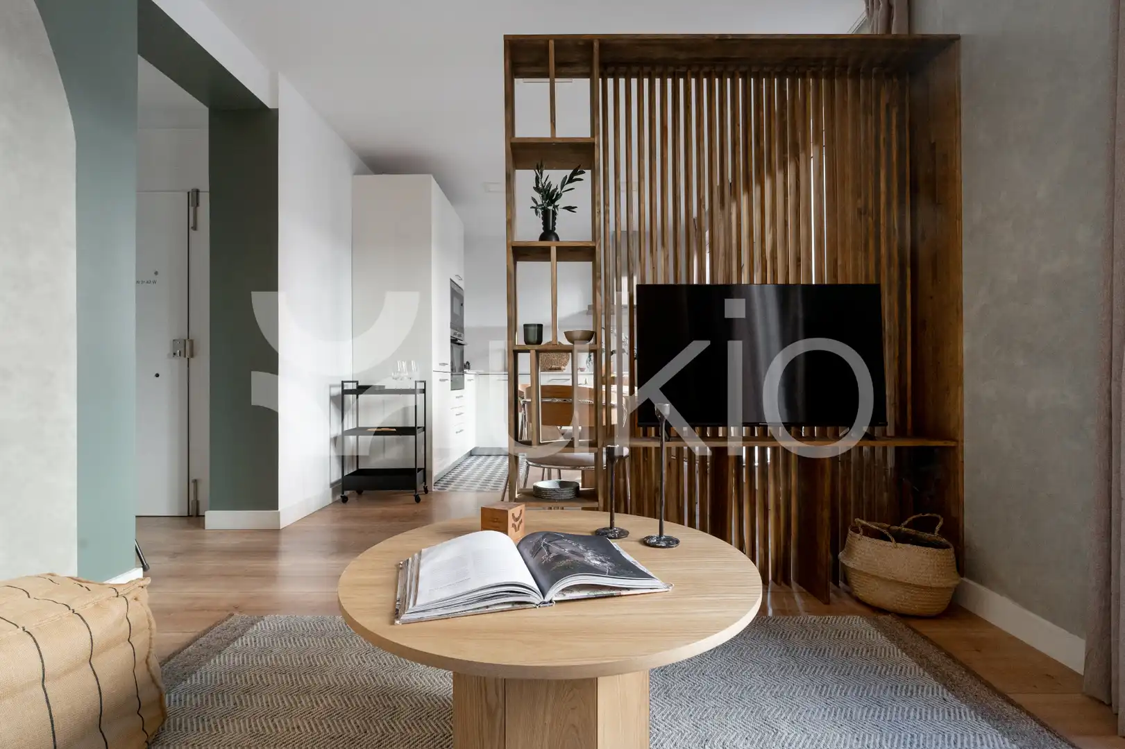 Sala de estar de Apartamento de alquiler en Madrid con Aire acondicionado, Calefacción y Amueblado