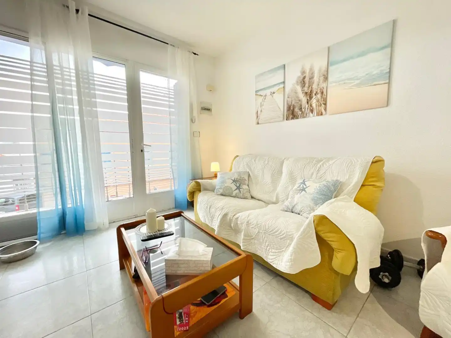 Wohnzimmer von Wohnungen zur Miete in San Pedro del Pinatar mit Klimaanlage, Heizung und Möbliert