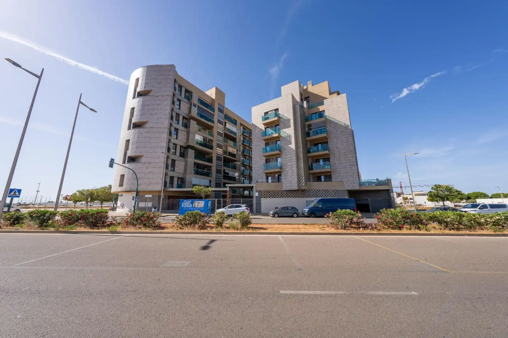 Exterior view of Flat for sale in Almería  with Air Conditioner, Terrace and Storage room